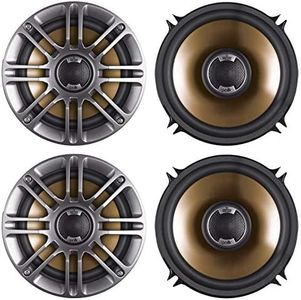 4X Polk Audio DB521 5.25 Inch Coaxial Marine Boat Yacht Boat Car Audio Stereo Speaker (2 Pairs)