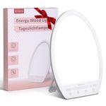 Comfytemp SAD Lamp, Up to 16000 Lux Light Therapy Lamp for Seasonal Affective Disorder, Natural Sunlight Daylight Lamp with 3 Color Temperature & 4 Brightness, Touch Control Happy Lamp for Home/Office