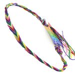 Stands Out, Supplying Outstanding Gifts Woven Handmade Chevron Pattern Multicoloured Thread Kids Friendship Bracelet