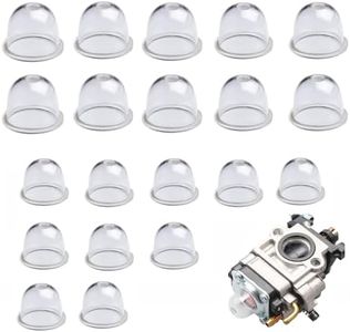 CAVLA 20 Pcs Primer Bulbs, Petrol Fuel Primer Bulb Pump 19mm & 22mm Transparent Carburetor Oil Cup for Chainsaws, Trimmer, Blowers Cutter Lawn Mower