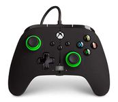 PowerA Enhanced Wired Gaming Controller for Xbox Series X/S, Xbox One, PC, Windows 10/11, Green Hint (Officially Licensed)