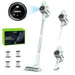 Oraimo Cordless Vacuum, 24KPA Vacuum Cleaner with 270W Brushless Motor, Stick Vacuum Cleaner with Anti-entangle Floor Brush, Up to 45min Runtime, for Pet Hair Hard Floor Carpet Stair Dorm (MintGreen)