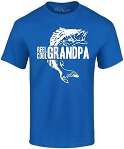 shop4ever Reel Cool Grandpa T-shirt - bleu - Taille L