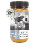 Steens Manuka Honey - MGO 400+ - Pure & Raw 100% Certified UMF 13+ Manuka Honey - Bottled and Sealed in New Zealand - 500g