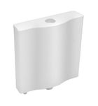 Hardstone Single Flush Tank for Toilet - 8 LTR Water Capacity – Polypropylene Smart PVC Slim Cistern - Wall Mounted, Push Button Top Flushing Tank with Complete Set (White)