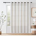 JINCHAN Linen Textured Curtain for 