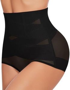 YADIFEN Damen Shapewear Unterhose Bauchweg hoher Taille Bauch Weg Unterwäsche Bauchkontrolle Miederslip Figurformende Miederhose Shape Figurformend Miederpant Body Shaper(Schwarz, M)