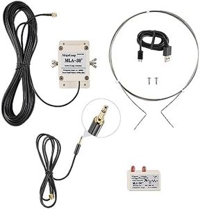 MLA-30+ Max Loop Active Receiving Antenna 0.5-30MHz Suitable for Medium and Shortwave Radio Low Noise Outdoor Waterproof (3.5mm Connector)