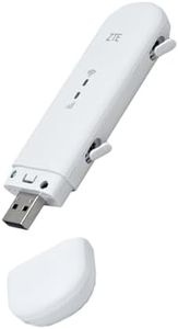 ZTE MF79N, Unlocked Wi-Fi USB Modem, Low Cost Travel Wi-Fi, External Antenna Ports (White)