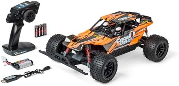 Carson 500404278 1:10 FE Cage Devil 3.0 2.4G 100% RTR - Ferngesteuertes Auto, Offroad Truggy, inkl. Batterien und Fernsteuerung, Truggy, Orange