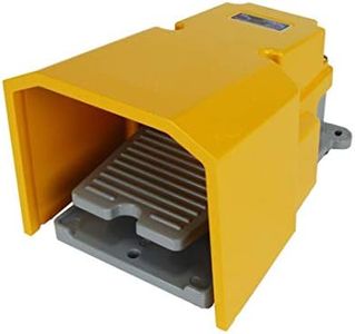 Pedal Foot Switch Heavy Duty Aluminum Cast with Guard 15A SPDT Electric Momentary Nonslip G&W