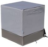 MODERN WAVE - Extra Thick Air Conditioner Cover for Outside Units - Durable Winter, Waterproof Full AC Cover (Oxford, 29"x29"x36")