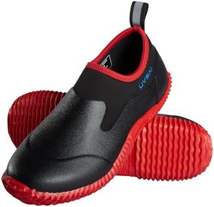 UVSAI Men’s Waterproof Garden Shoes Rain Boots Slip-On Footwear for Gardening Farming Camping Lawn Care Yard Work