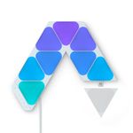 Nanoleaf Shapes Mini Triangle Starter Kit, 9 Smart Light Panels LED RGBW - Modular Wi-Fi Colour Changing Wall Lights, Works with Alexa Google Assistant Apple Homekit, for Room Decor & Gaming