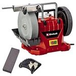 Einhell TC-WG 200 Wet Bench Grinder | 200 x 40mm High Speed Wet-Stone Grinding Wheel And 180 x 30mm Leather Honing Wheel| Electric Wet Grinder For Grinding, Polishing And Sharpening