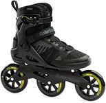 Rollerblade Macroblade 110 3WD Mens Adult Fitness Inline Skate, Black and Lime, Performance Inline Skates