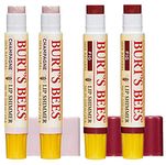 Burt's Bees 100% Natural Moisturizing Lip Shimmer, Set of Champagne + Fig, 2 Pieces of Each (Total 4 Count)