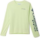 Columbia Toddler Boys Terminal Tackle Long Sleeve Tee, Spring Yellow/Midnight Teal Logo, 4T