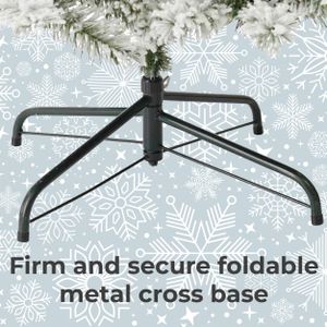 Neo 7ft Snow Flocked Christmas Tree – Realistic Holiday Decor
