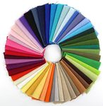 RayLineDo RayLineDo 50 Different Color Pieces Linen Fabric Solid Color Bundle Patchwork Squares Of 1010cm