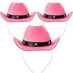 3 Pcs Cowboy Hat Headbands Cowgirl 