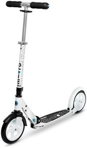 Micro Scooters | Micro Classic Scooter | 8+ Years | Perfect for Adults & Kids | Big Wheels | Foldable | Handlebar Adjustable | White