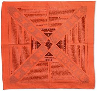 Colter Co. Stayin' Alive Reflective Survival Bandana - 100% Cotton & Unique Bandanas - Made In The USA - Orange