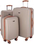 Hauptstadtkoffer - Wannsee - Set of 2 Hard-Side Luggages Trolley Hardside Suitcase 4 Wheel Spinner, TSA Lock, (S/L), Champagne