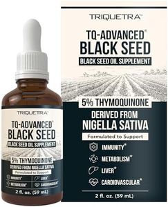 Black Seed Oil with 5% Thymoquinone - 100mg per Serving, 15:1 Concentrate from Nigella Sativa, Vegan, 30 Servings