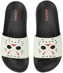 Bioworld Friday the 13th Jason’s Mask Men’s Glow-in-the-Dark Slide Sandal-Small