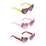 Kids Cat eye Sunglasses Combo For Baby Girls (AGE- 2+), Multi color (multi color) - Pack of 1