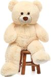 CYBIL HOME MorisMos Giant Teddy Bear Soft Plush Bear Stuffed Animal for Girlfriend Kids,Beige,35 Inches