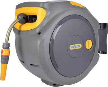 Hozelock Auto Reel 30m Wall-Mounted Hose Reel – Auto-Rewind, Nozzle & Fittings Included