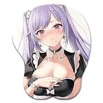 GeRRiT·Ke Qing Genshin Impact Mouse Pad 3D Anime Wrist Rest Ergonomic Mousepad Oppai Silicone Wrist Rest Mouse Pad (A821)