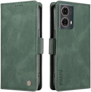 YBFJCE for Motorola Moto G85 Case with Card Holder, PU Leather Shockproof Durable Motorola Moto G85 Phone Case Wallet Case Protective Flip Folio Cover, Green