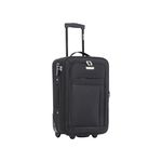 Skylark 20" Cabin Carry On Suitcase Super Lightweight Expandable 2 Wheel Soft Shell Luggage with Built in Combination Lock for All Airlines EasyJet Ryanair British Airways 55x35x20