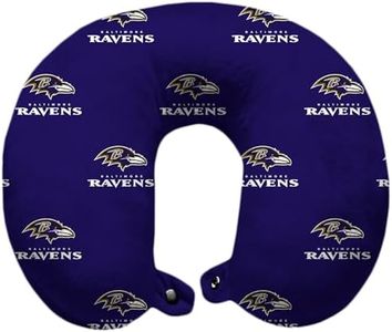 Pegasus Home Fashions Baltimore Ravens Polyester-Fill Travel Pillow