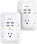 2 Pack Addtam USB Wall Charger Surg