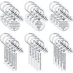 24 Pcs Thank You Gifts Appreciation Keychain Make a Difference Keychain Employee Teacher Nurse Worker Appreciation Week Gifts, Silver, as pictures shown