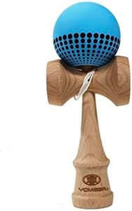 Yomega Pro Model Kendama – The Traditional Japanese Toss and Catch Skill Game with Rubberized Paint for Easier Skill Building Play (Light Blue)