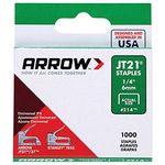 Arrow JT21/T27 Staples 6mm 1/4in (1000)