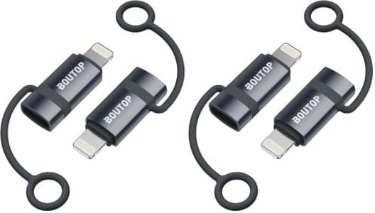 BOUTOP [MFi Certified] 36W USB C to Lightning Adapter 2 Pack