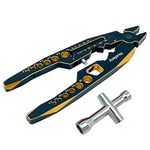 Nuofan RC Shock Absorber Pliers 4 in 1 Multi-Function & 1/10 Wheel Wrench Tools for 1/8 1/10 Traxxas HSP Arrma Axial Losi Redcat RC Cars Trucks Rock Crawlers