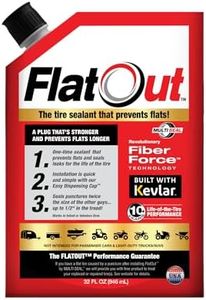 FlatOut Off Road Tire Sealant, Multi-Purpose Formula, Prevents Flat Tires, Fix a Flat Tire, Seals Leaks, Conatins Kevlar, 32 Ounce Bag, 1-Pack