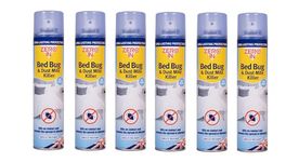 SK INFINITY | Zero In Bed Bug & Dust Mite Killer | Long-Lasting Protection for Over 2 weeks Treats Mattresses, Beds and Furniture | Ready-To-Use Child & Pet Safe Bug Killer Spray- 300 ml (Pack of 6)