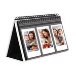 96 Pockets Desk Mini Photo Album for Fuji Instax Mini 12/Mini 11/Mini 9/Mini 40/Mini EVO, for Polaroid Z2300/PIC-300P/Z2300/ Snap Film(White)