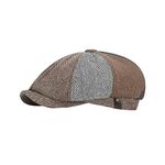 GEANBAYE Newsboy Cap Peaky Baker Flat Caps for Men Women (Mixed Color)