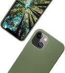 eplanita Eco iPhone 15 Mobile Phone Case, Biodegradable Plant Fibre and Soft TPU, Drop Protection Cover, Eco Friendly Zero Waste (iPhone 15, Khaki)