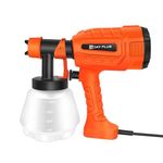 Paint Sprayer, Fence Paint Sprayer, Paint Sprayer for Walls and Ceilings, Paint Sprayer for Fences and Sheds, Handheld HVLP Electric Spray Gun with 3 Nozzles and 3 Patterns, 1000ML Container