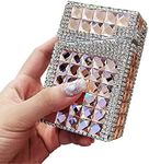 MYHOBBY Women Cigarette Case with Bling Handmade Rhinestone, 20 Loaded Tobacco Cigar Storage Dispenser Holder,Champagne